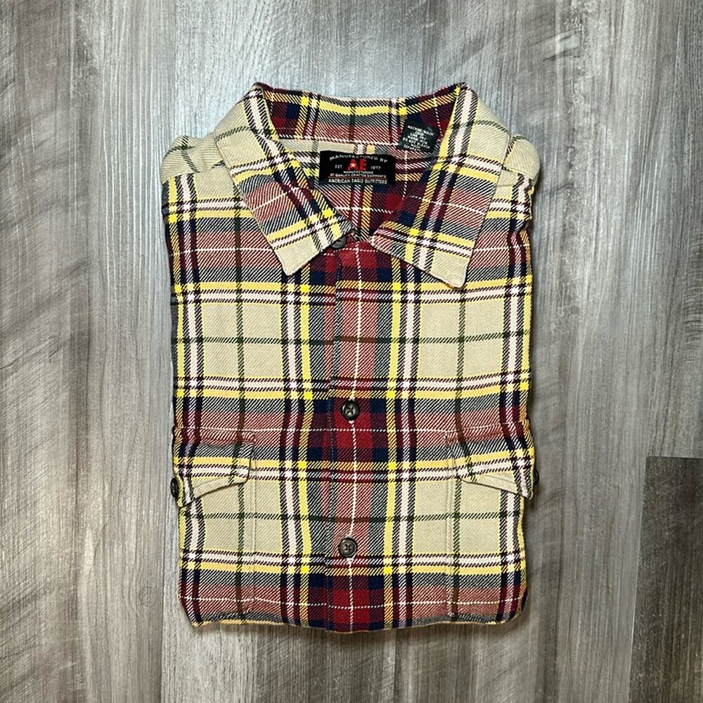 American Eagle Flannel Long Sleeve Button Down - XL